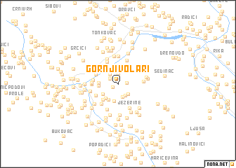 map of Gornji Volari