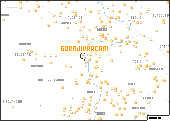 map of Gornji Vračari