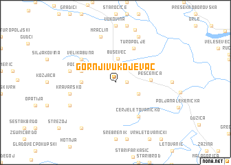 map of Gornji Vukojevac