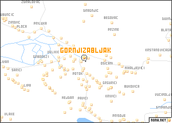 map of Gornji Žabljak