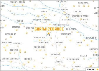 map of Gornji Zebanec