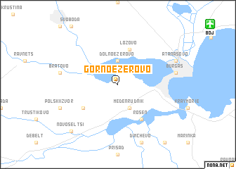 map of Gorno Ezerovo