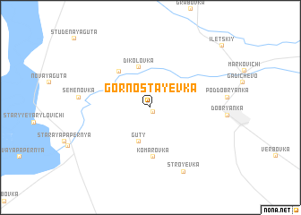 map of Gornostayevka