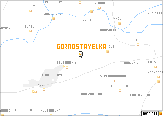 map of Gornostayevka