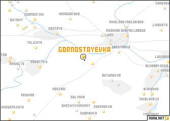 map of Gornostayevka