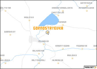 map of Gornostayevka