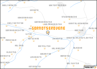 map of Gorno Tserovene