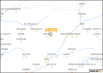 map of Gorno