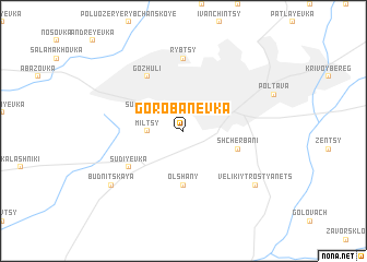 map of Gorobanëvka