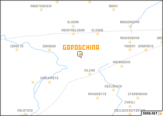 map of Gorodchina