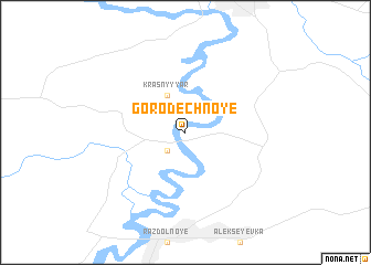 map of Gorodechnoye