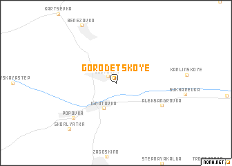 map of Gorodetskoye