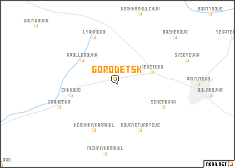 map of Gorodetsk