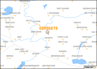 map of Gorodets