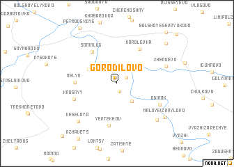 map of Gorodilovo
