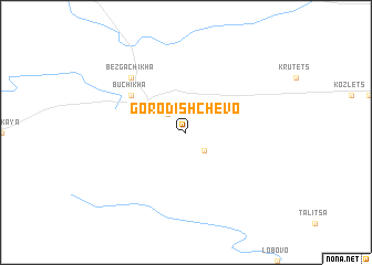 map of Gorodishchevo