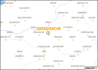 map of Gorodishche