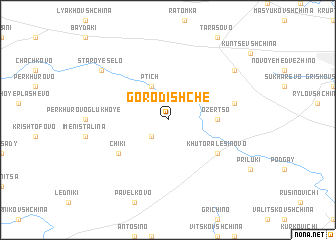 map of Gorodishche