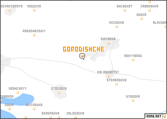 map of Gorodishche