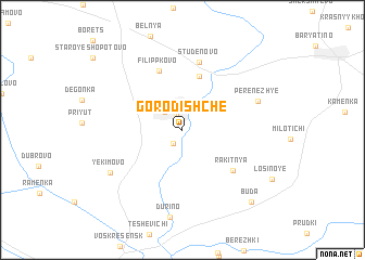 map of Gorodishche