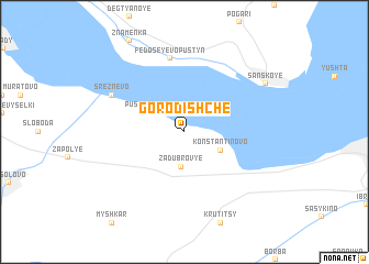 map of Gorodishche