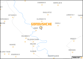 map of Gorodishche