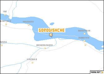 map of Gorodishche