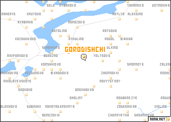 map of Gorodishchi