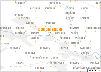 map of Gorodishchi
