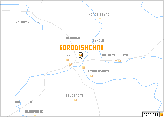 map of Gorodishchna