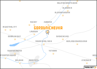 map of Gorodnichevka