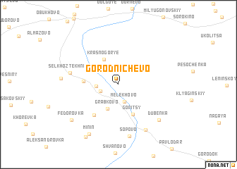 map of Gorodnichevo