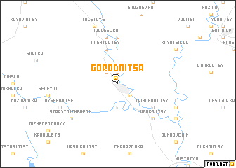 map of Gorodnitsa