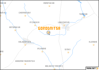 map of Gorodnitsa