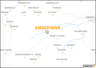 map of Gorodnyavka
