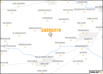 map of Gorodnya