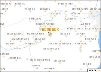 map of Gorodok