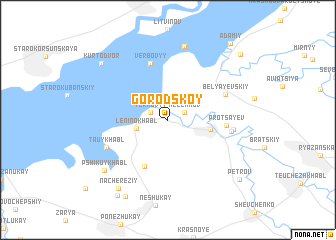 map of Gorodskoy