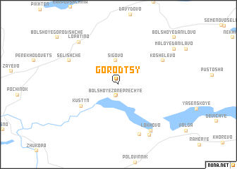 map of Gorodtsy