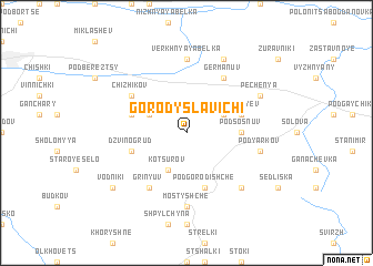 map of Gorodyslavichi