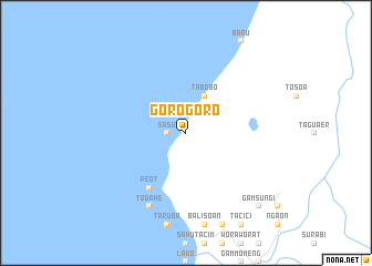 map of Gorogoro