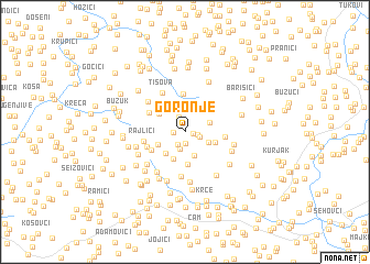 map of Goronje