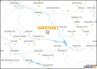 map of Gorotsvet