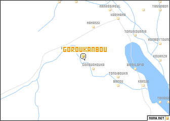 map of Gorou-Kanbou