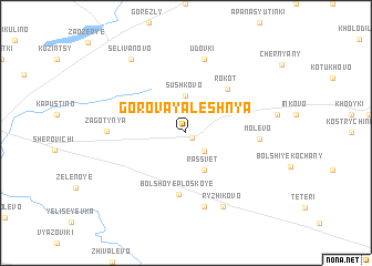 map of Gorovaya Leshnya