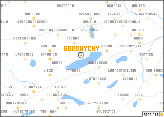 map of Gorowychy