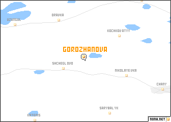 map of Gorozhanova