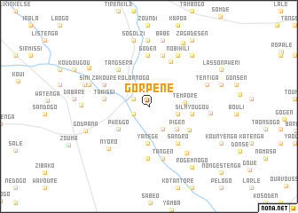 map of Gorpéné