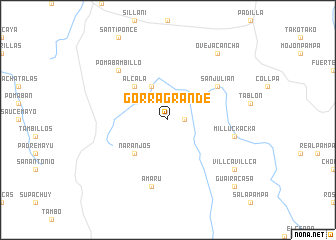 map of Gorra Grande