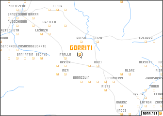 map of Gorriti